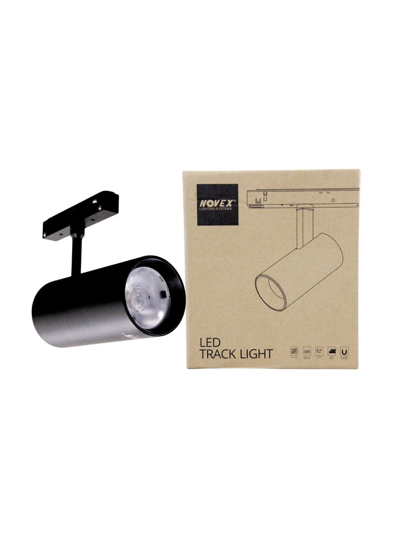 نوفيكس مصباح مسار LED من NOVEX بقوة 30 واط – 4000K أبيض طبيعي | أسود | 48 فولت  الموديل: NTL-GD30-4K - Image 3